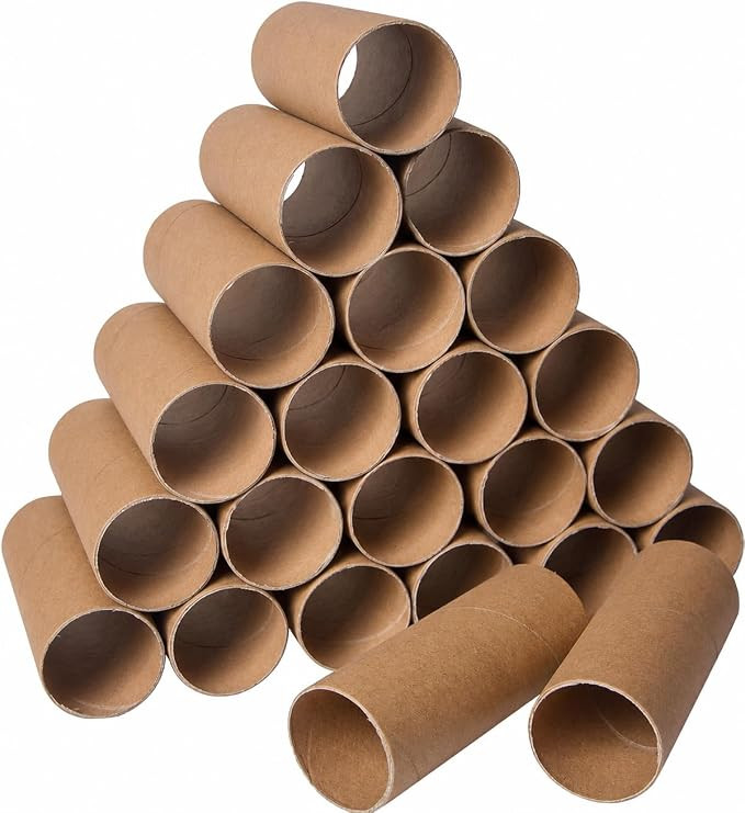 30 Cardboard Craft Tubes - Turn Simple Supplies into Big Creative Ideas | 30 Pack, 1.57 x 3.9 Inc... | Amazon (US)