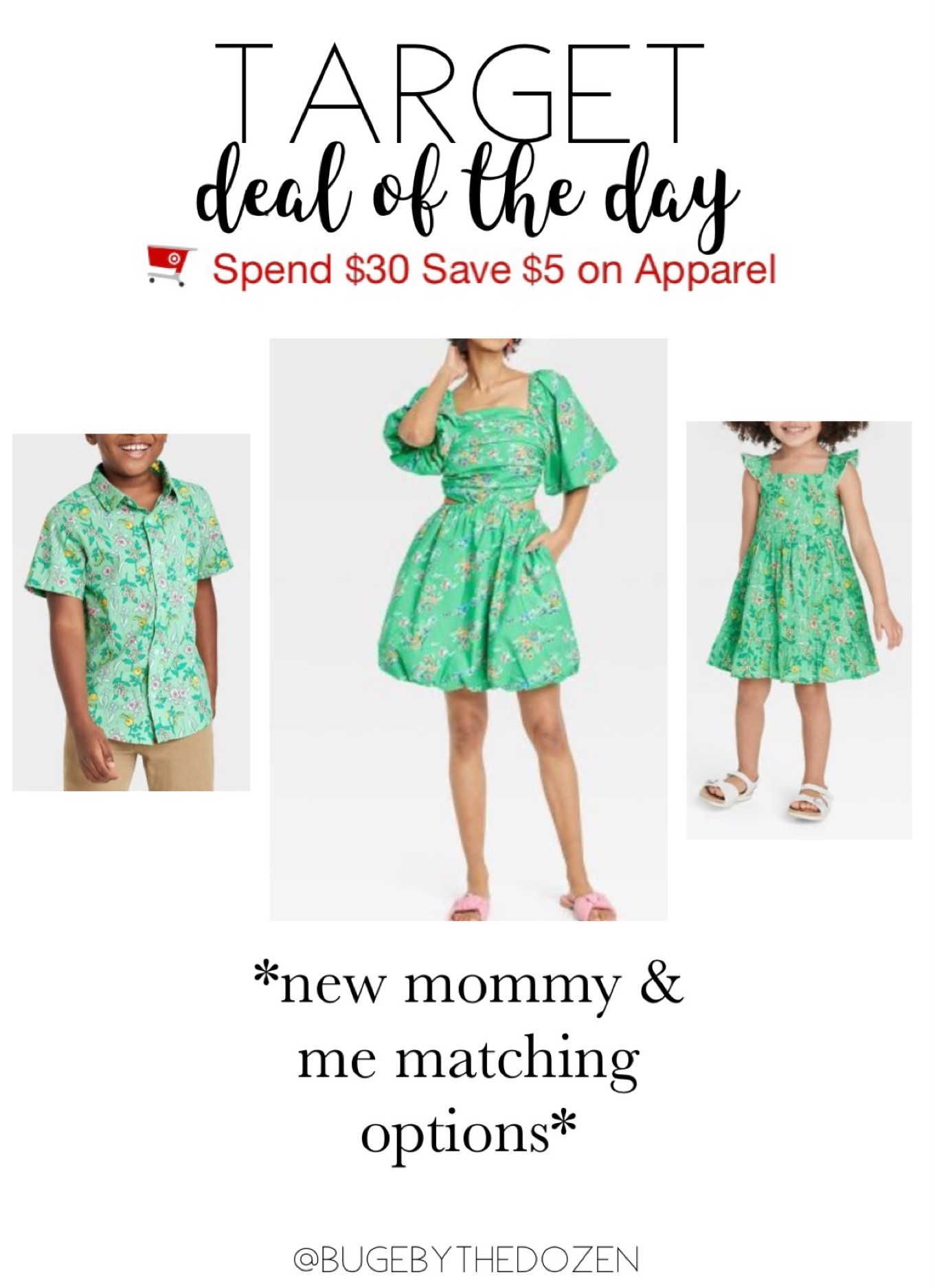 Target deal of the day! Mommy and me matching outfits - $5 off when you spend $30! 🌸

#LTKstyletip #LTKfamily #LTKsalealert