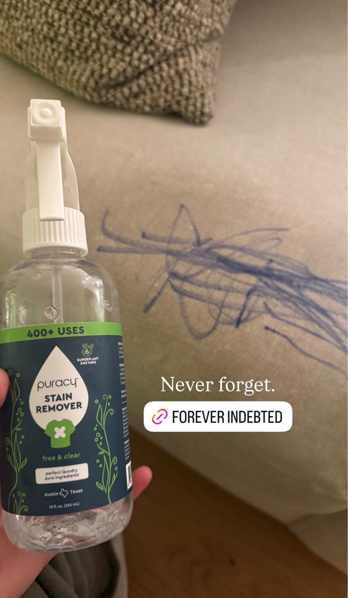 Forever indebted to this stain remover. Has saved my house too many times.

#LTKKids #LTKmomlife #LTKHome