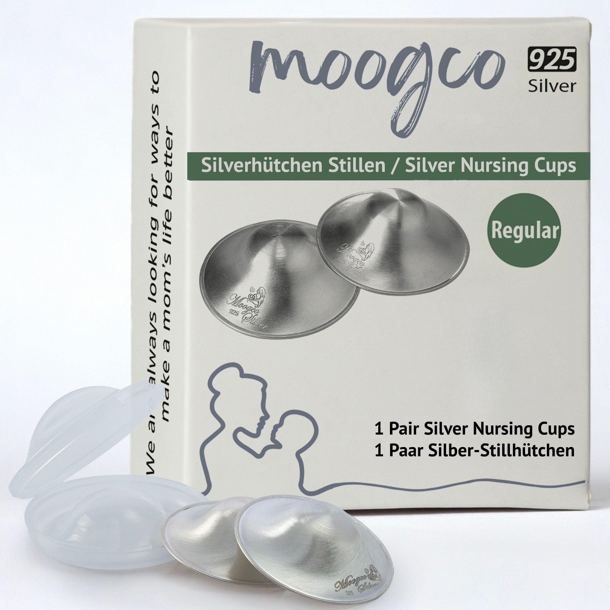 The Original Silver Nursing Cups - 925k Nipple Cups - Nipple Shield for Nursing Newborn - Silver ... | Amazon (US)
