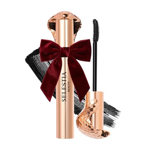 SELESTIA BEAUTY Black Mascara Queen Cobra – Volumizing, Curling, Lengthening – Soft Brush for Smooth Application – Long-Lasting & Weather-Proof – 0.34 fl.oz. - Made in Italy | Amazon (US)