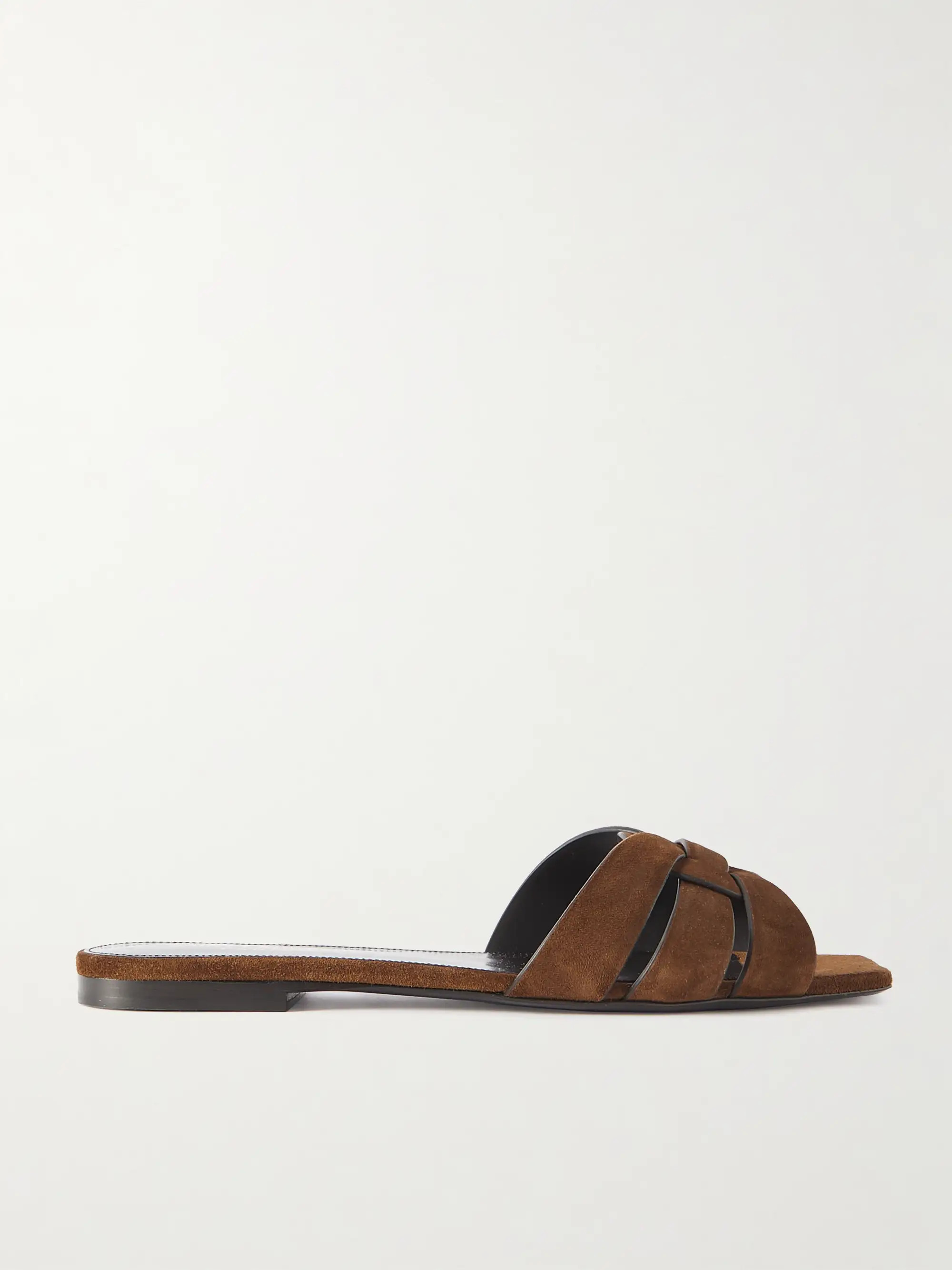 Tribute woven suede slides | NET-A-PORTER (UK & EU)