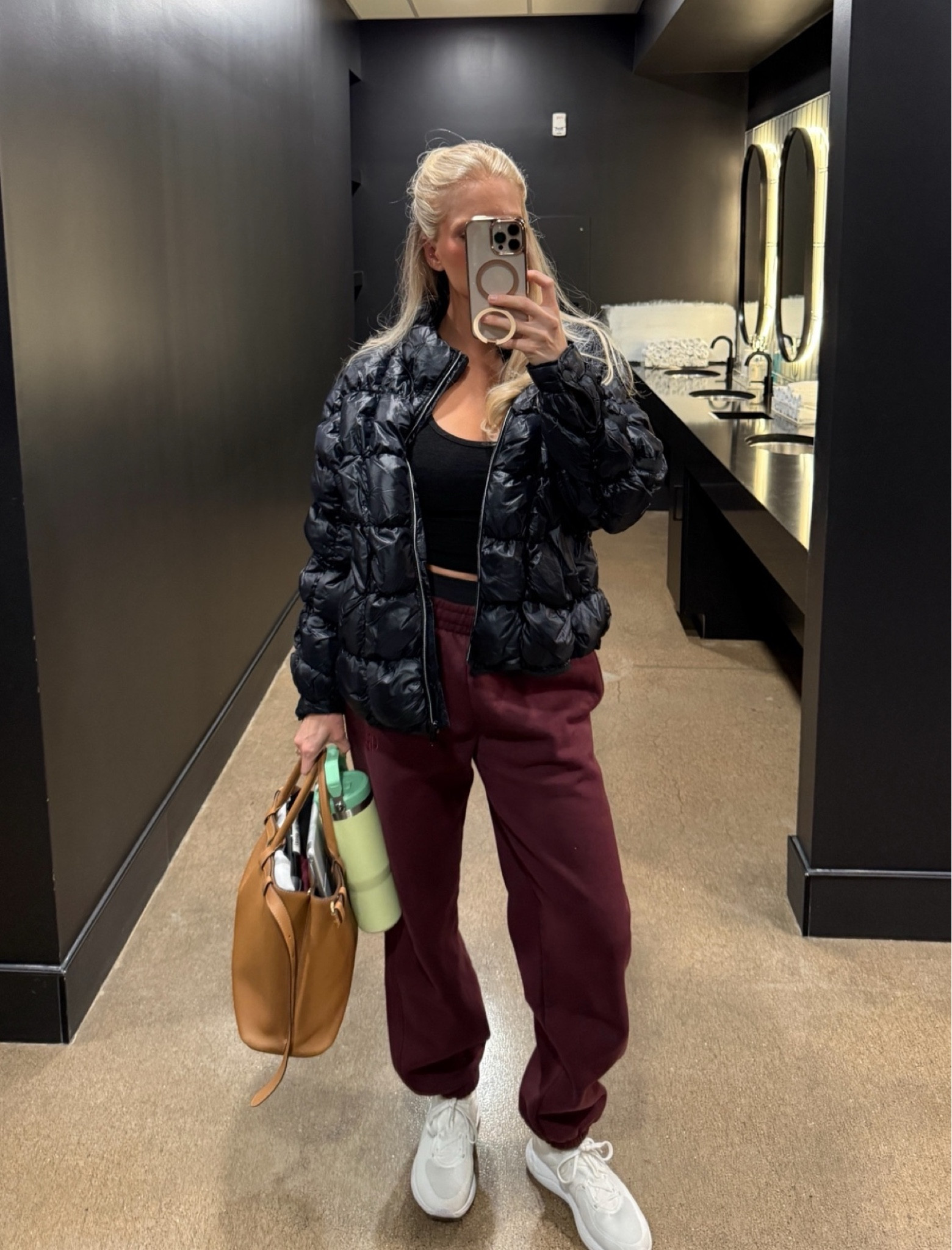 Workout OOTD! Small in jacket (color: black), small in tank, size 6 in shorts, small in sweats, shoes are true to size.

#kathleenpost #active

#LTKSeasonal #LTKActive #LTKFitness