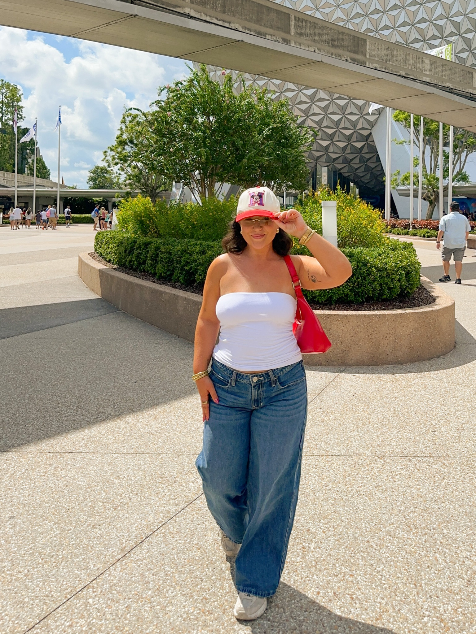 Disney OOTD 🐭🍿 Wearing a US 6 short in the jeans and a M in the top. // casual summer outfit, denim, baggy jeans

#LTKFindsUnder50 #LTKMidsize