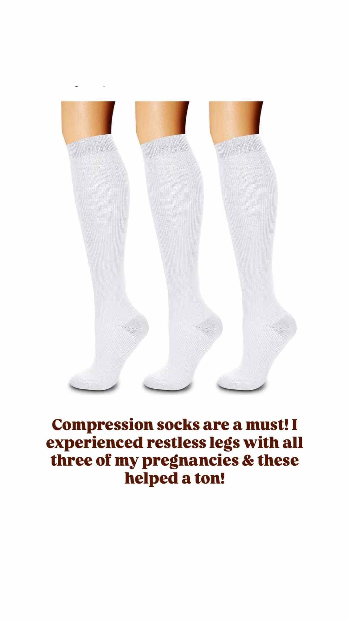 These compression socks have been a life saver this pregnancy! Less than $15 for this pack!

Loverly Grey, Amazon find, compression socks, maternity finds, pregnancy essentials 

#LTKBump #LTKmomlife #LTKBaby