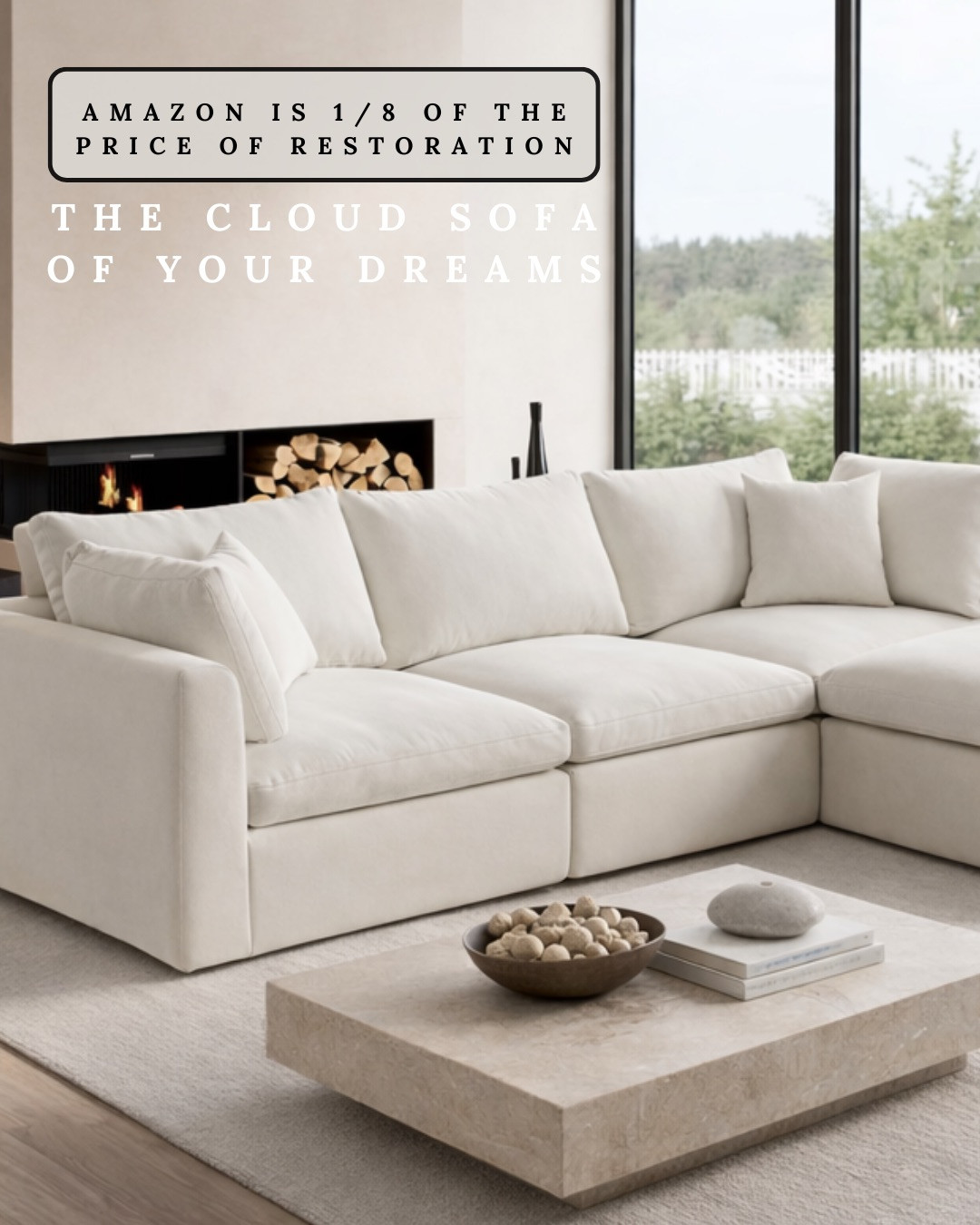 CLOUD MODULAR SECTIONAL SOFA — DESIGNER LOOK FOR LESS! This is hands down the most comfortable sofa we’ve owned. Deep, plush cushions with that iconic “cloud” look, but at a fraction of the designer price. It’s soft without losing structure, perfect for everyday lounging, movie nights, and hosting. I love how it instantly elevates the room while still feeling relaxed and livable. Truly the sofa of my dreams.

#Amazon #TheHillaryStyle #CloudSofa #ModularSectional #DesignerLookForLess #ModernOrganicDecor #NeutralHome #LivingRoomInspo #AffordableLuxury 

 #LTKU #LTKOver40 #LTKHome