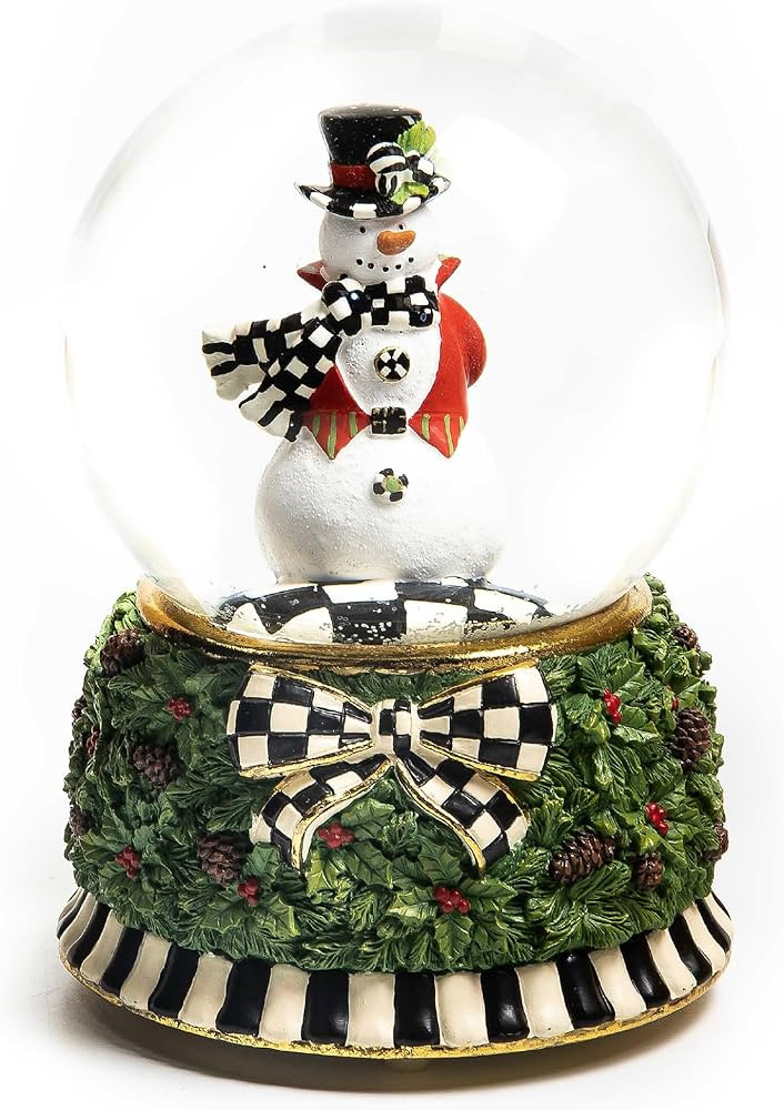 MACKENZIE-CHILDS Snow Globe, Christmas Decor for Living Room, Snowman | Amazon (US)