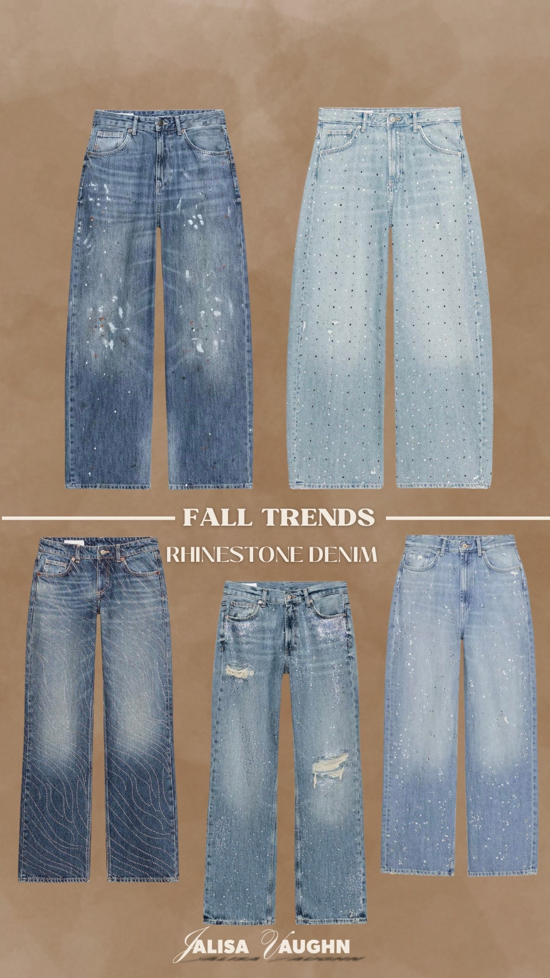 affordable rhinestone denim finds! Perfect for an elevated casual look!

#LTKFindsUnder100 #LTKStyleTip