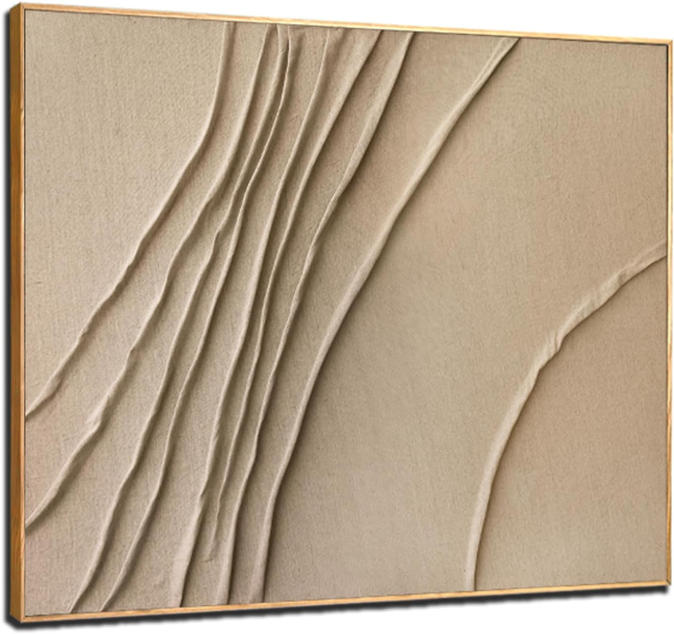 LEVERUP Abstract Painting Posters Art Brown Wall Artwork Minimalist Wall Decor for Dining Room Bedroom Office 32×40 Inchs Office Decorations Wall | Amazon (US)