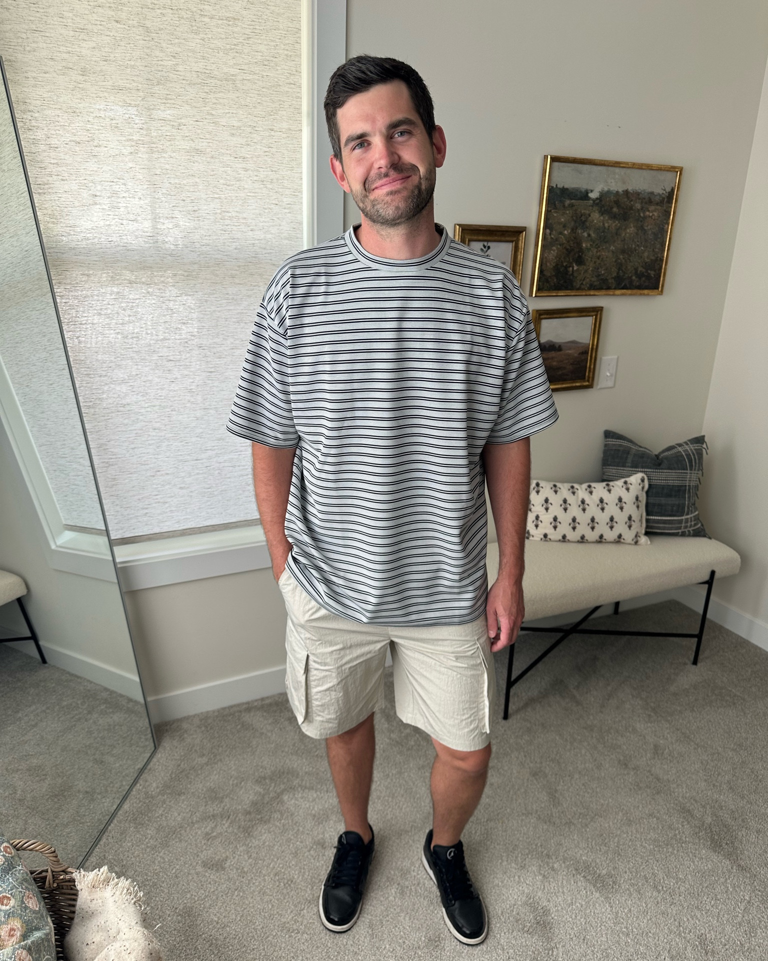 Oversized tee: true to size (L) 
Cargo shorts: tts (L)

Tom is 6’1” 
Affordable men’s outfits, boohoo MAN

Follow my shop @taymbrown on the @shop.LTK app to shop this post and get my exclusive app-only content!

#liketkit 
@shop.ltk
https://liketk.it/4ci7r

#LTKunder50 #LTKmens #LTKstyletip