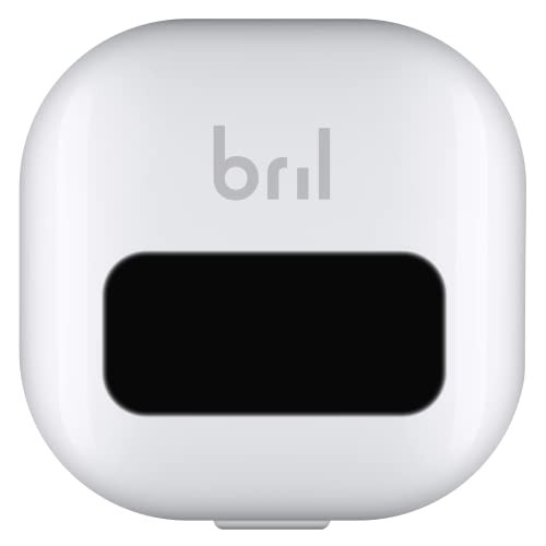 Bril UV-C Toothbrush Cleaner, Portable Brush Cover, Holder, and Travel Case for Any Size Toothbrush, White | Amazon (US)