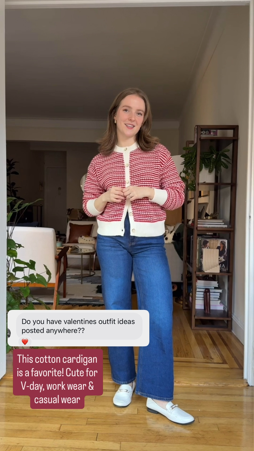 Valentine’s Day outfit. Cotton cardigan you can wear for v day and work @Target 

#LTKValentine