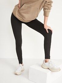 Mid-Rise PowerPress Compression Leggings for Women | Old Navy (US)