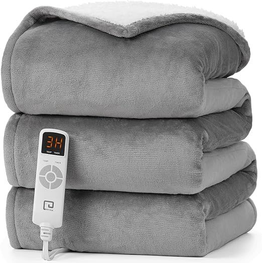 EHEYCIGA Heated Blanket Electric Blanket Throw - Heating Blanket with 6 Heating Levels & 10 Hours... | Amazon (US)