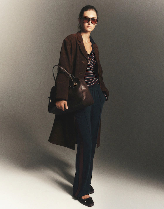 Single-Breasted Topcoat in Suede | Madewell