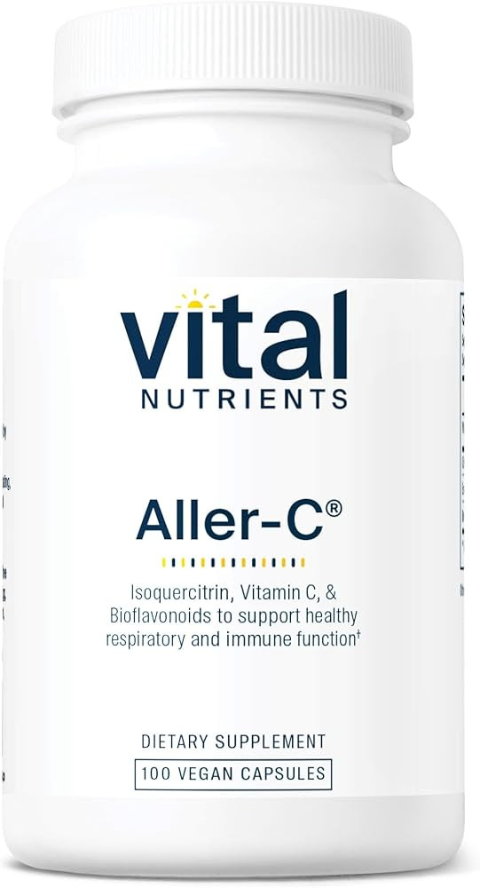 Vital Nutrients Aller-C | Vegan Respiratory and Sinus Function Support*| Isoquercitrin, Bromelain... | Amazon (US)
