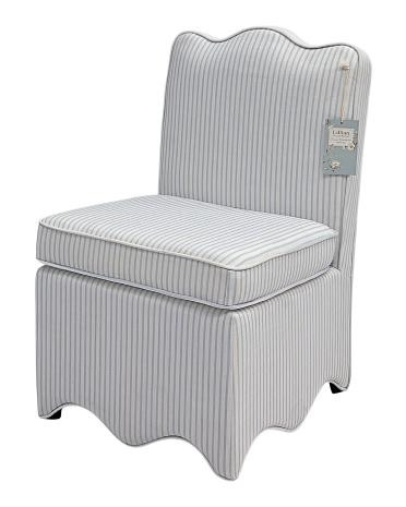 21.5x32.5 Scalloped Bottom Skirted Dining Chair | TJ Maxx