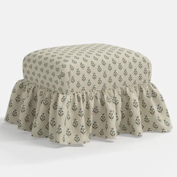 June Upholstered Ottoman | Perigold