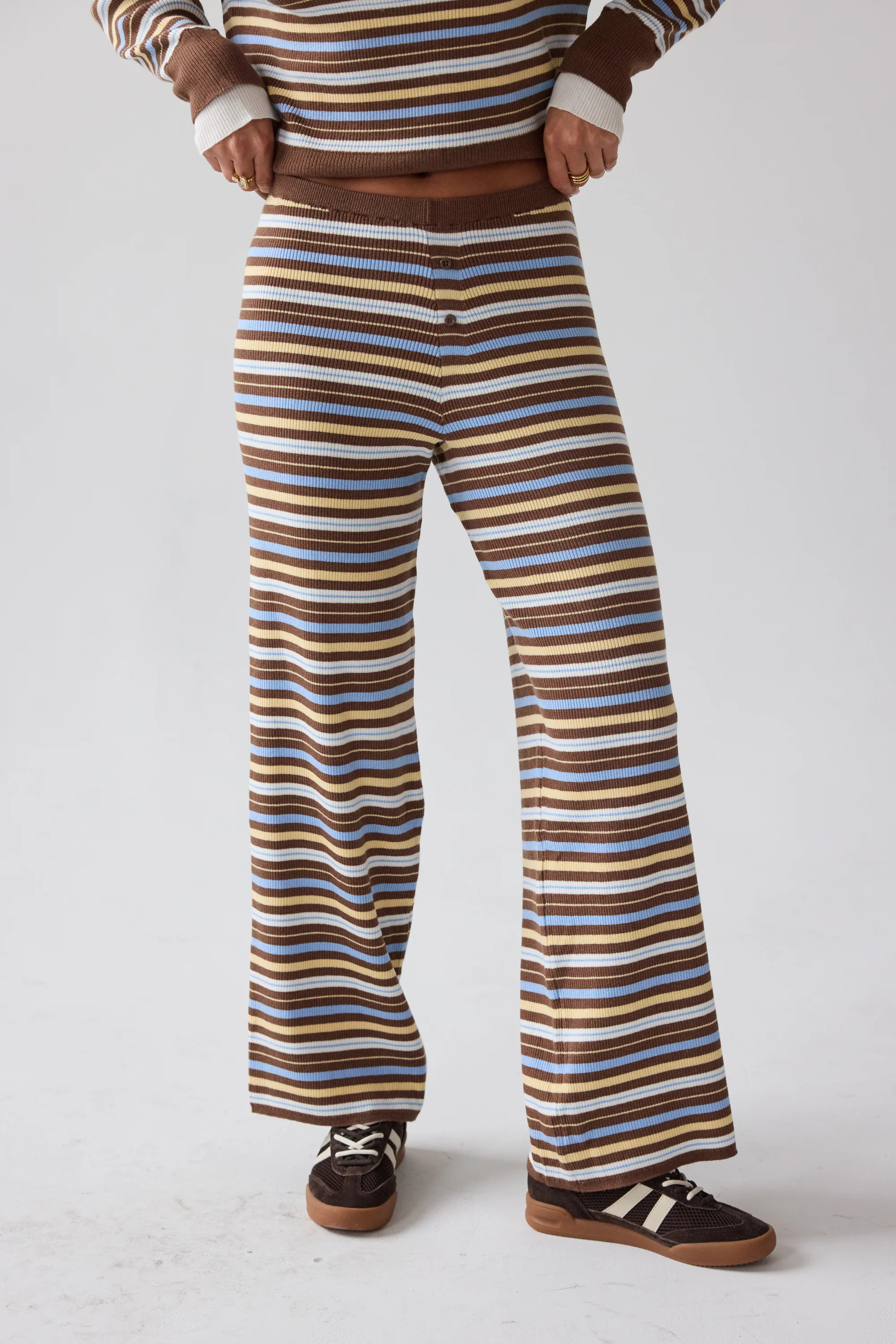 Nancy Striped Flare Pants | Böhme US