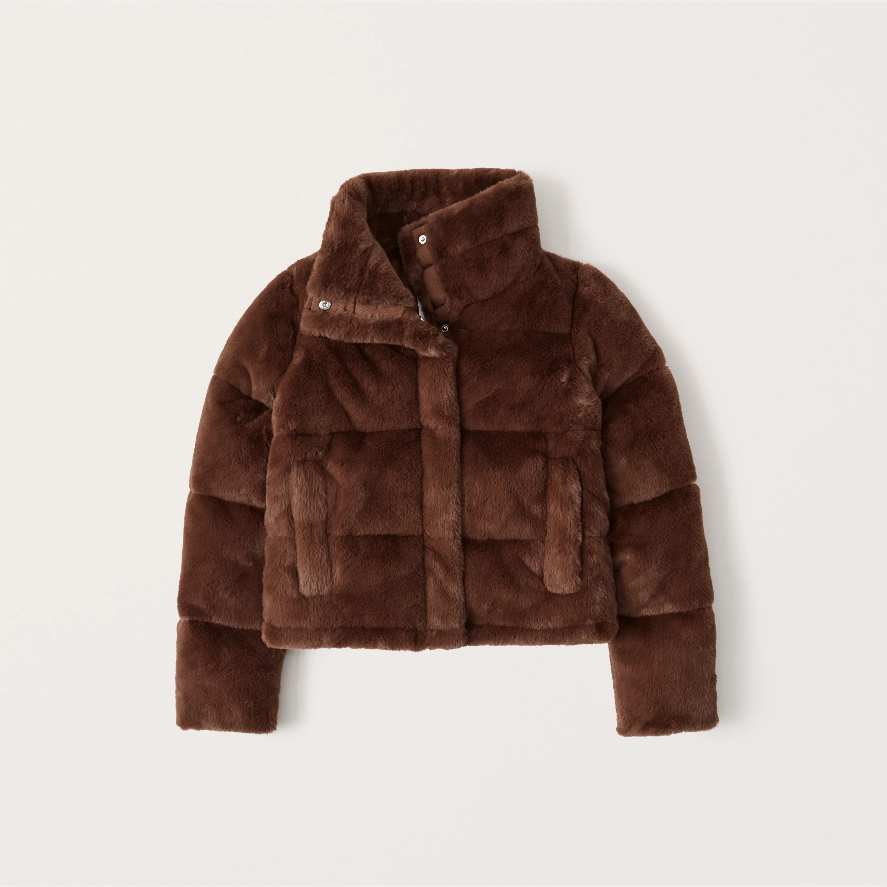 Women's Faux Fur Mini Puffer | Women's Coats & Jackets | Abercrombie.com | Abercrombie & Fitch (US)