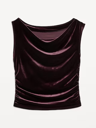 Velvet Ruched Top | Old Navy (US)
