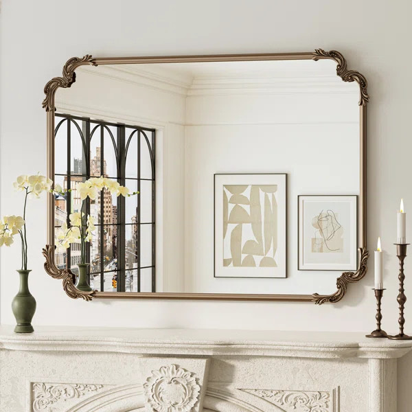 Genan Accent Mirror Rectangle Decorative Wall Mirror Vintage Mirror | Wayfair North America