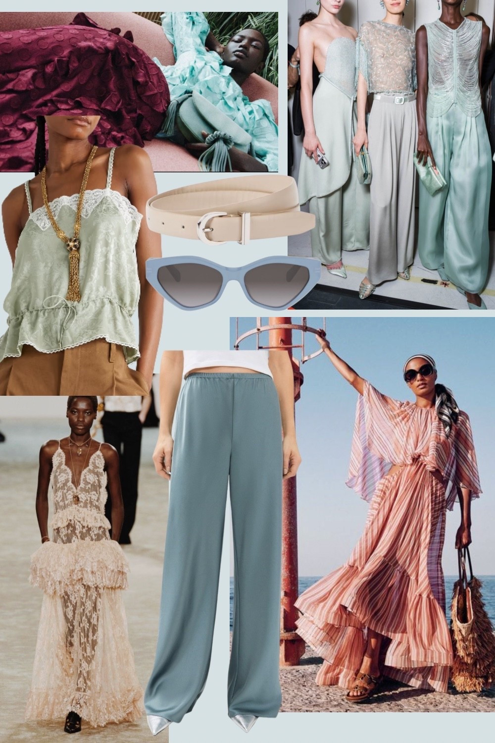 Cool blues and jade greens inspiring me now! 🌱💙