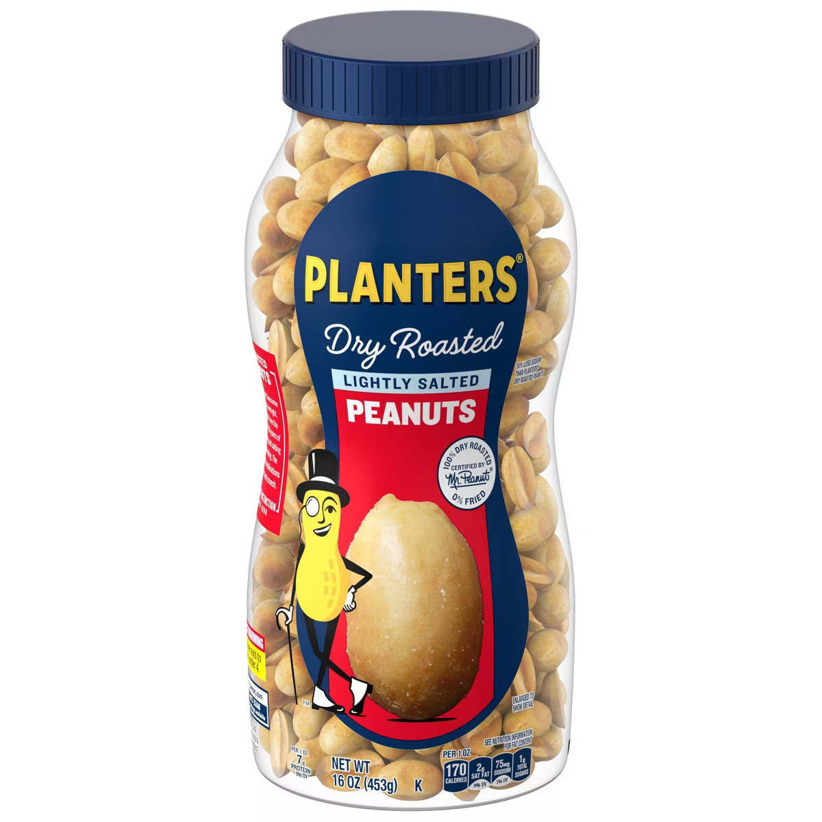 Planters Heart Healthy Lightly Salted Dry Roasted Peanuts - 16oz | Target