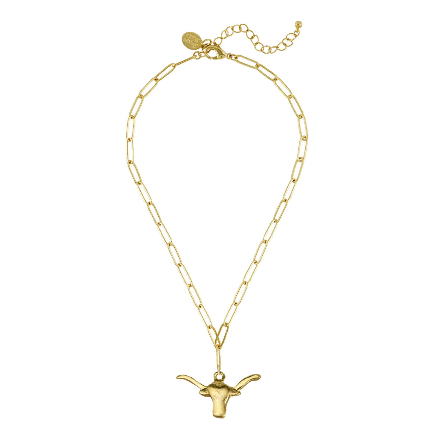 Medium Longhorn Paperclip Necklace | Susan Shaw
