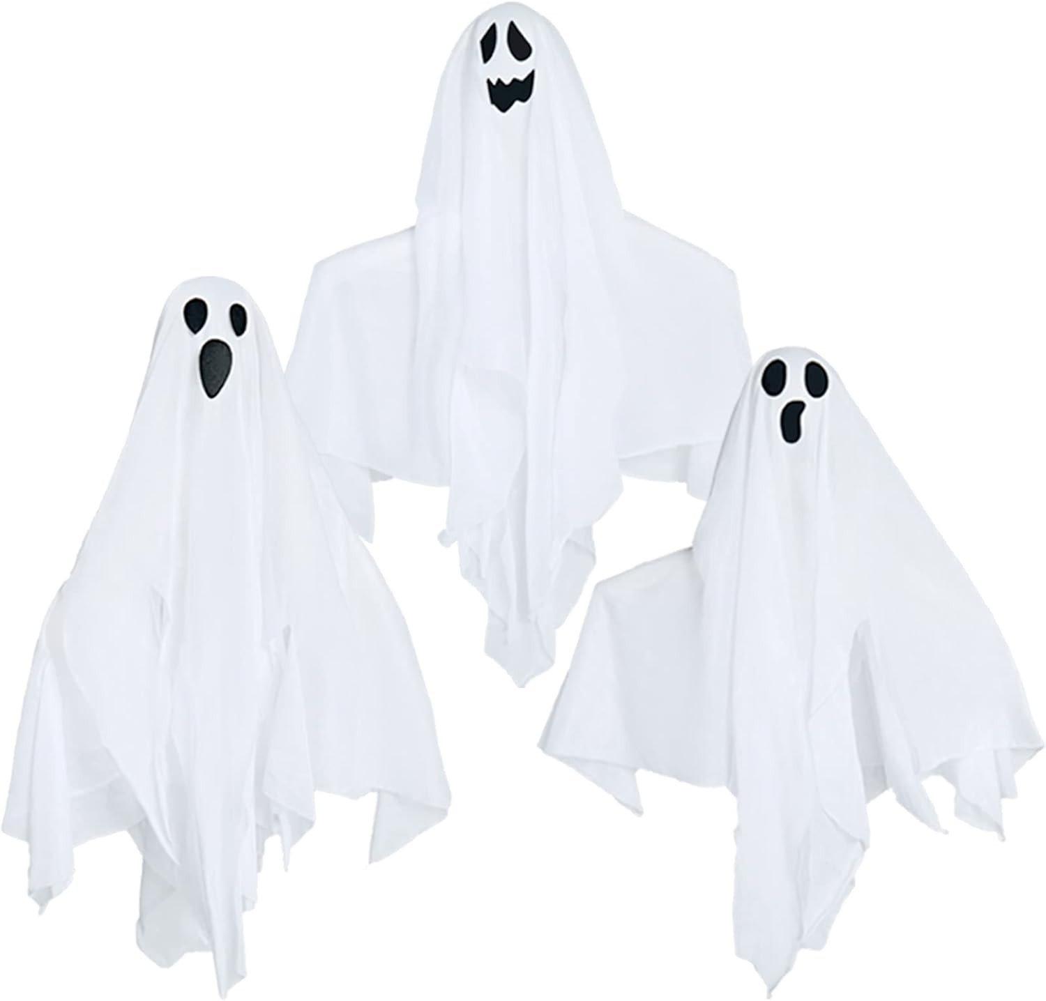 HOLLO STAR Halloween Decor Shining Ghost, Set of 3, Hanging House Prop Decorations, Trick or Trea... | Amazon (US)