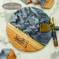 Personalized Charcuterie Board, Halloween Party Gift, Custom Marble Cheese Hosting Decor, Housewarming Food Lover Gift | Etsy (US)