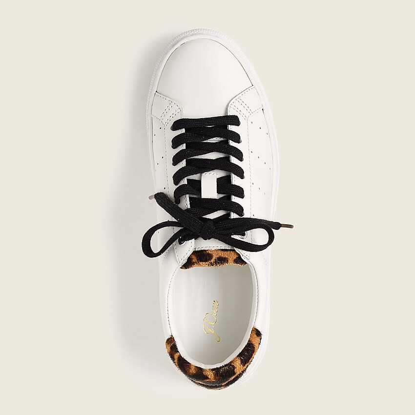 Saturday sneakers with leopard calf hair detail | J. Crew US