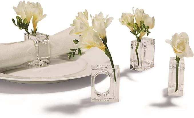 Two's Company Set of 4 Napkin Rings/bud Vase | Amazon (US)