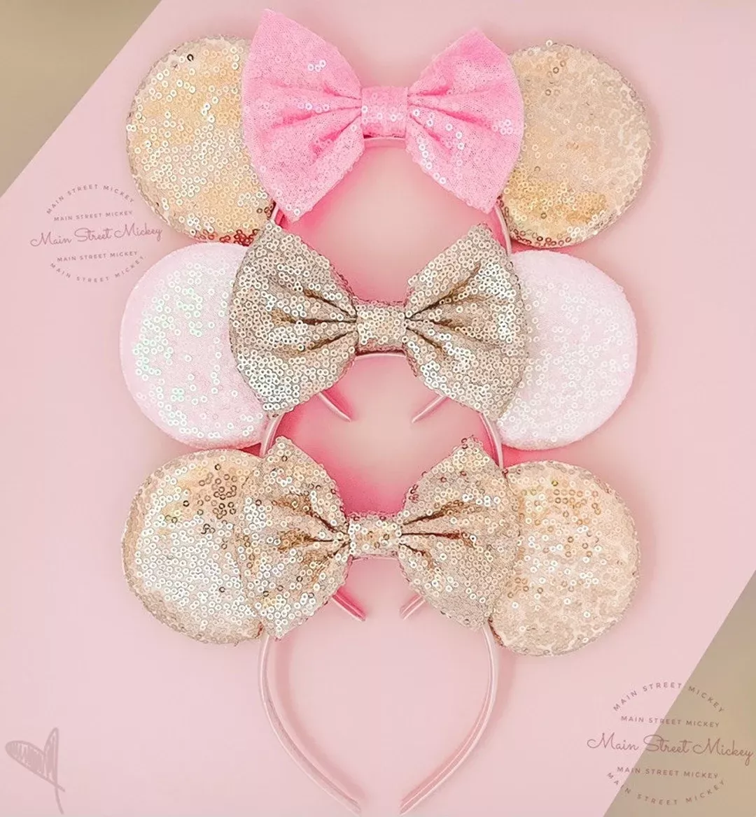 Minnie Ears, Rose Gold Mickey Ears, Adult Mickey Ears, Women Mouse