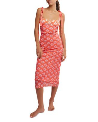 Free People Printed Got Glam Slip Midi Dress  | Bloomingdale's Women | Bloomingdale's (US)