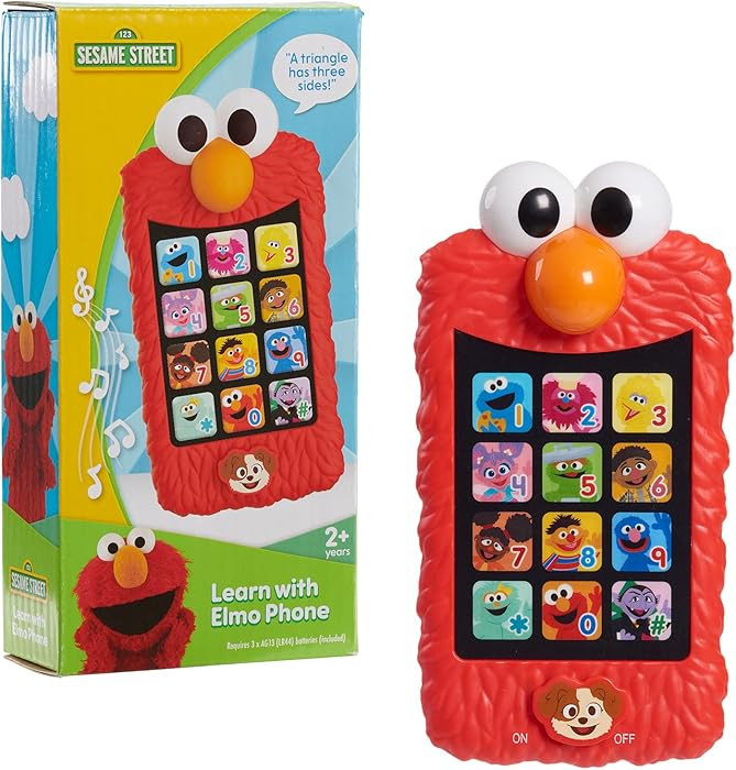 Sesame Street Learn with Elmo Pretend Play Phone, Learning and Education, Kids Toys for Ages 2 Up... | Amazon (US)