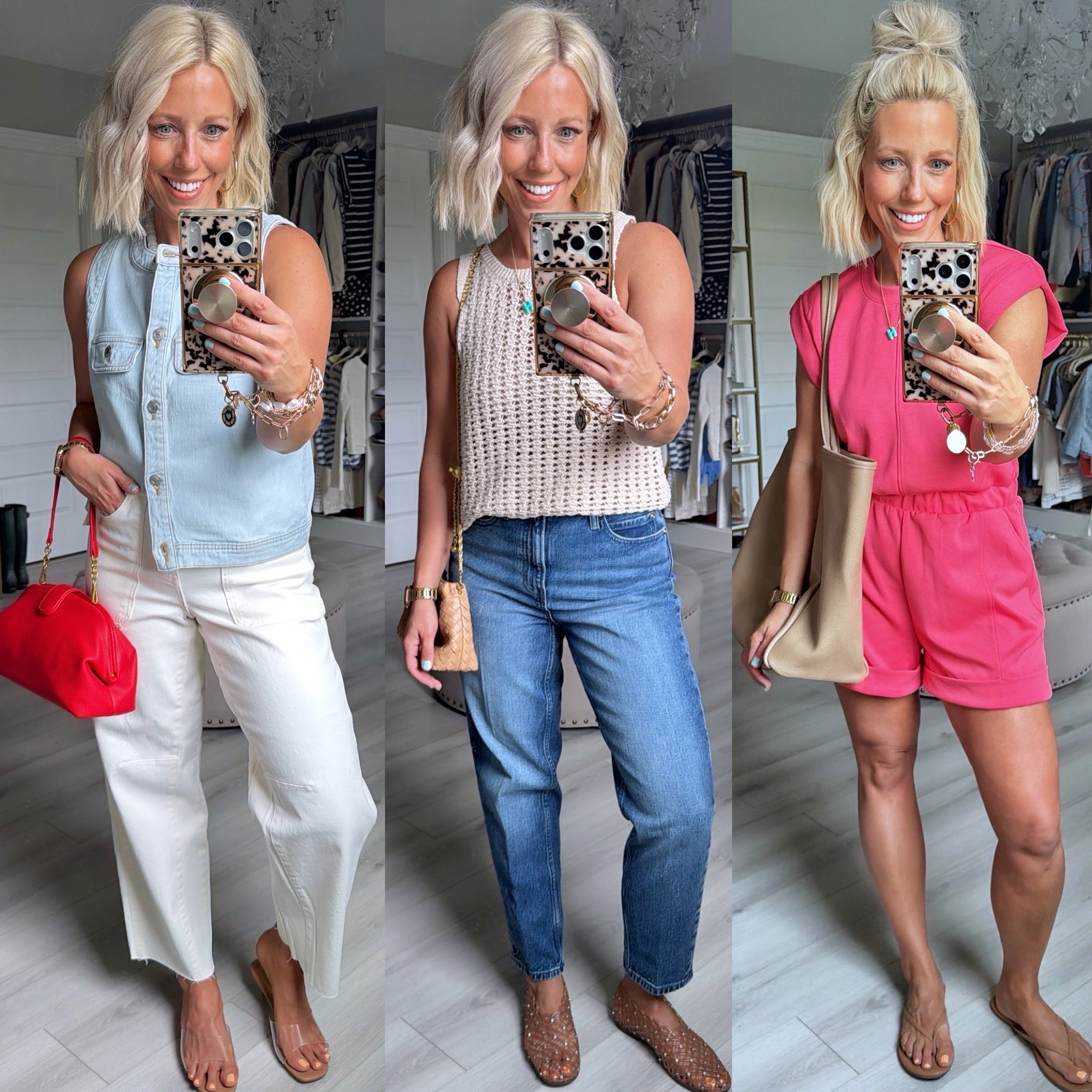 This romper, jeans, and denim vest were all top sellers this week!!!
⬇️⬇️⬇️
White jeans sized down to a 2
Jeans size 4
Romper small (runs roomy)
Denim vets and crochet tank size small (roomy)

#LTKootd #LTKmomlife #LTKSeasonal
