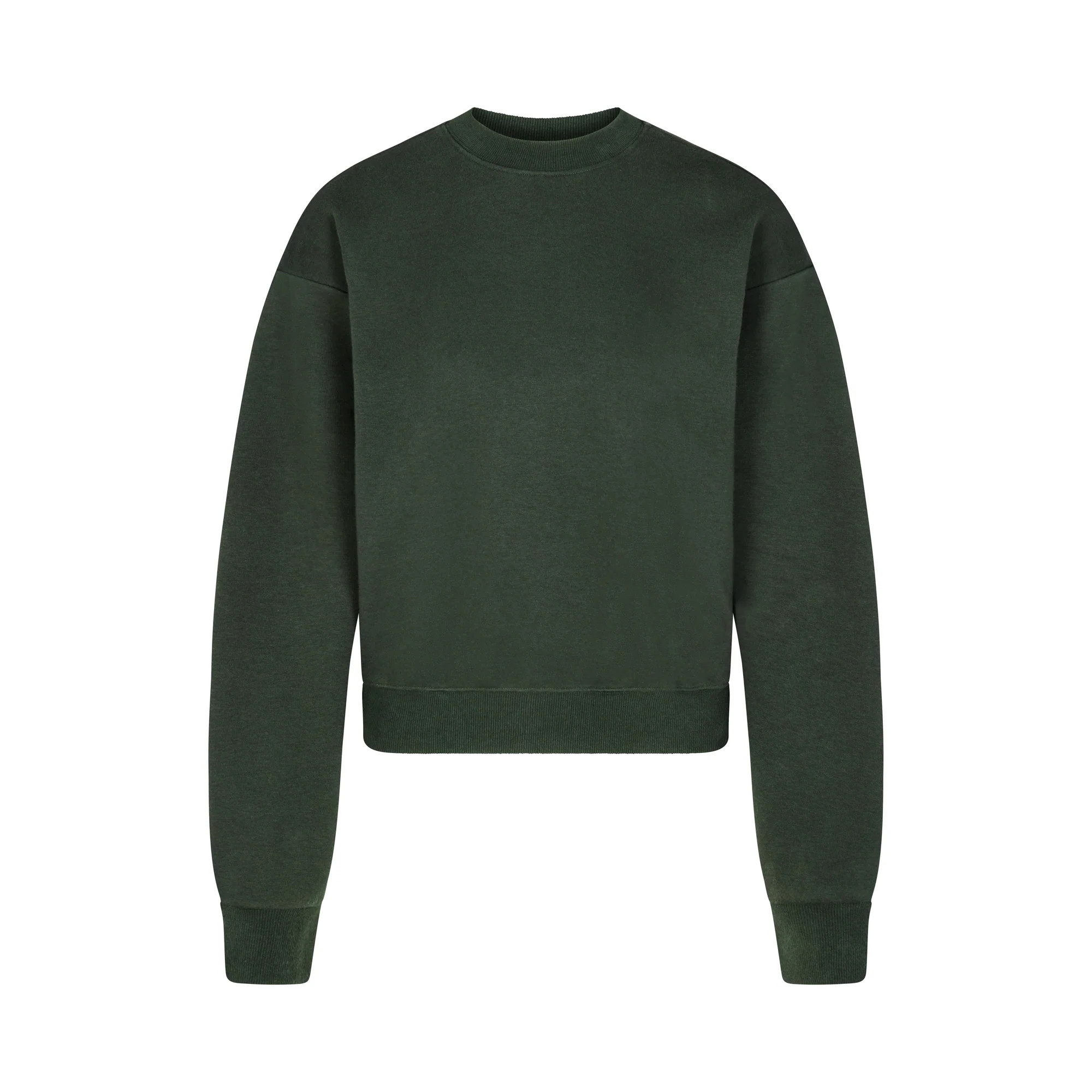 COTTON FLEECE CLASSIC CREWNECK | SPRUCE | SKIMS (US)