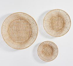 Asha Abaca Wall Baskets - Set of 3 | Pottery Barn (US)