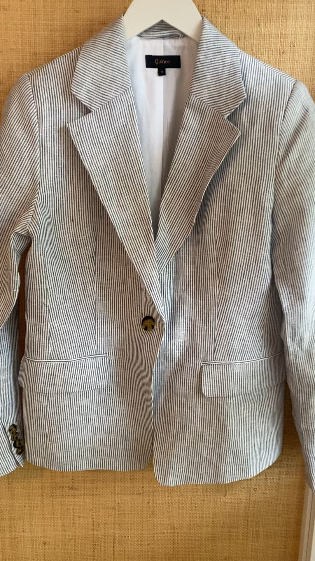 My warm weather staple! Love this perfect stripe linen blazer from @Quince! 💙 #quincepartner #ad

#LTKTravel #LTKWorkwear #LTKootd