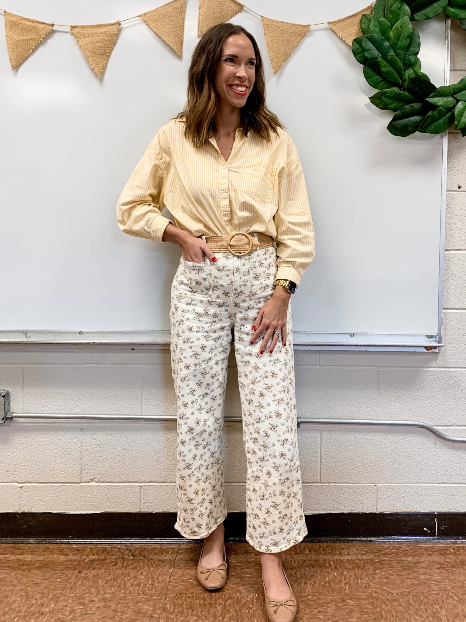 Shirt - small
Pants - small

teacher outfit, back to school, mixed prints, striped shirt, floral pants 

#LTKFindsUnder50 #LTKStyleTip #LTKWorkwear