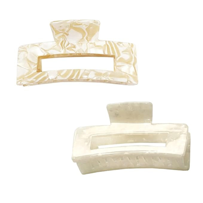ZHOUMEIWENSP 2pcs Large Hair Claw Clips for Thick Hair, Tortoise Hair Clips, Acrylic Celluloid Fr... | Amazon (US)