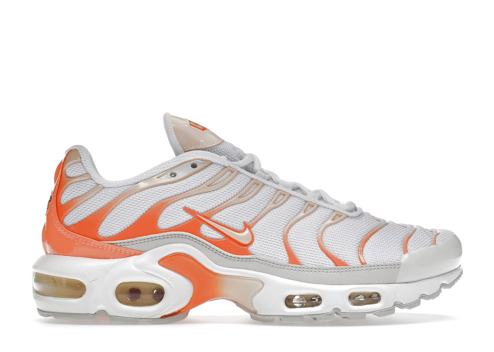 Nike Air Max Plus (Women's) Sneakers in White/Crimson Punch/Atomic Orange | StockX
