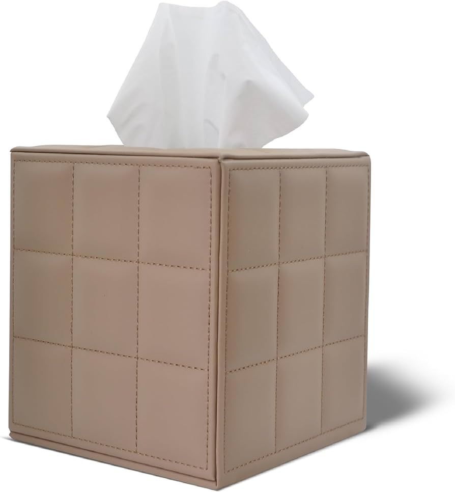 Luxury 5 Star Hotel Style Tissue Box Cover - Sturdy and Stylish Tissue Box Holder with a Custom Heig | Amazon (US)