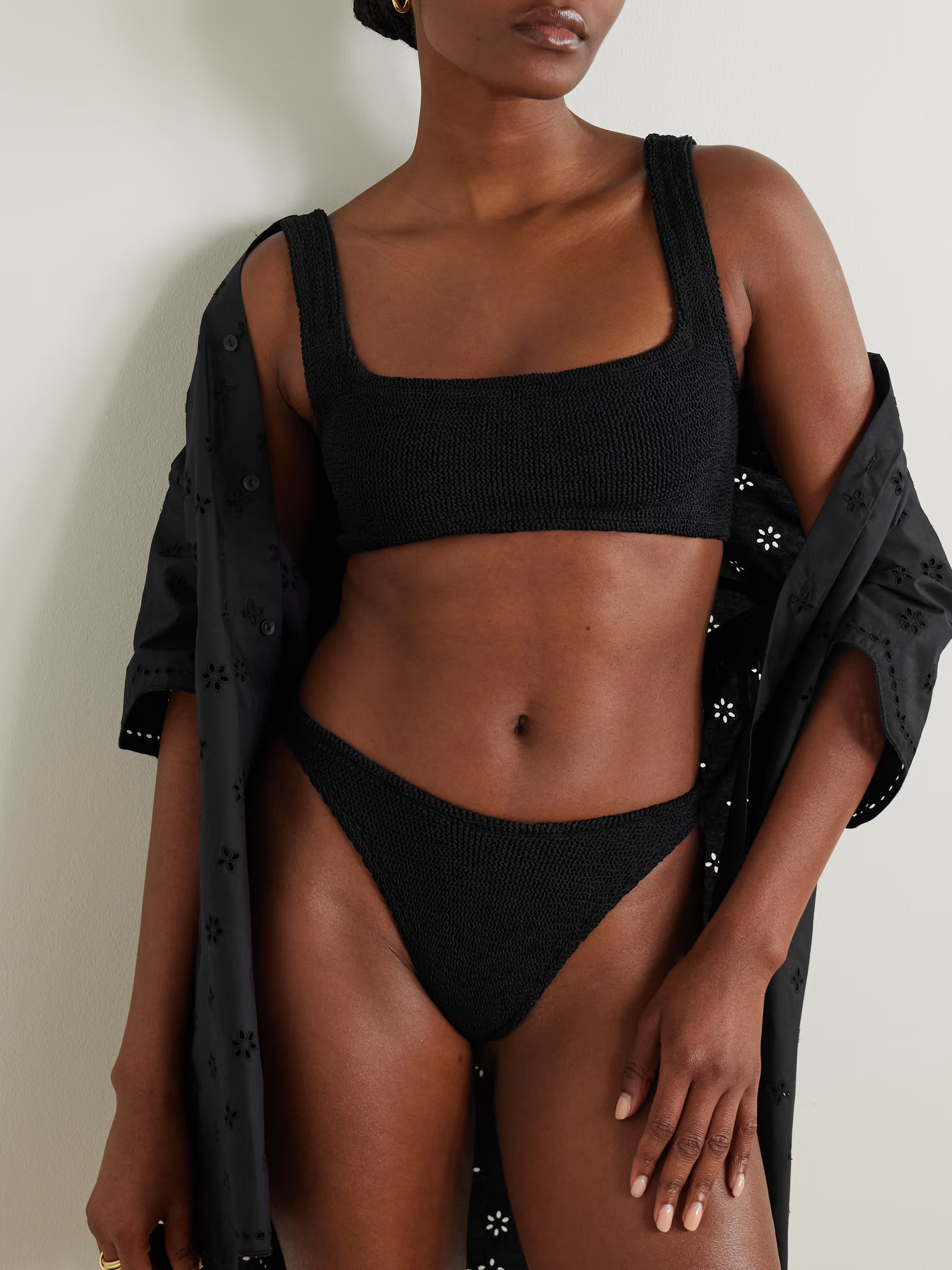 + NET SUSTAIN Xandra seersucker bikini | NET-A-PORTER (UK & EU)