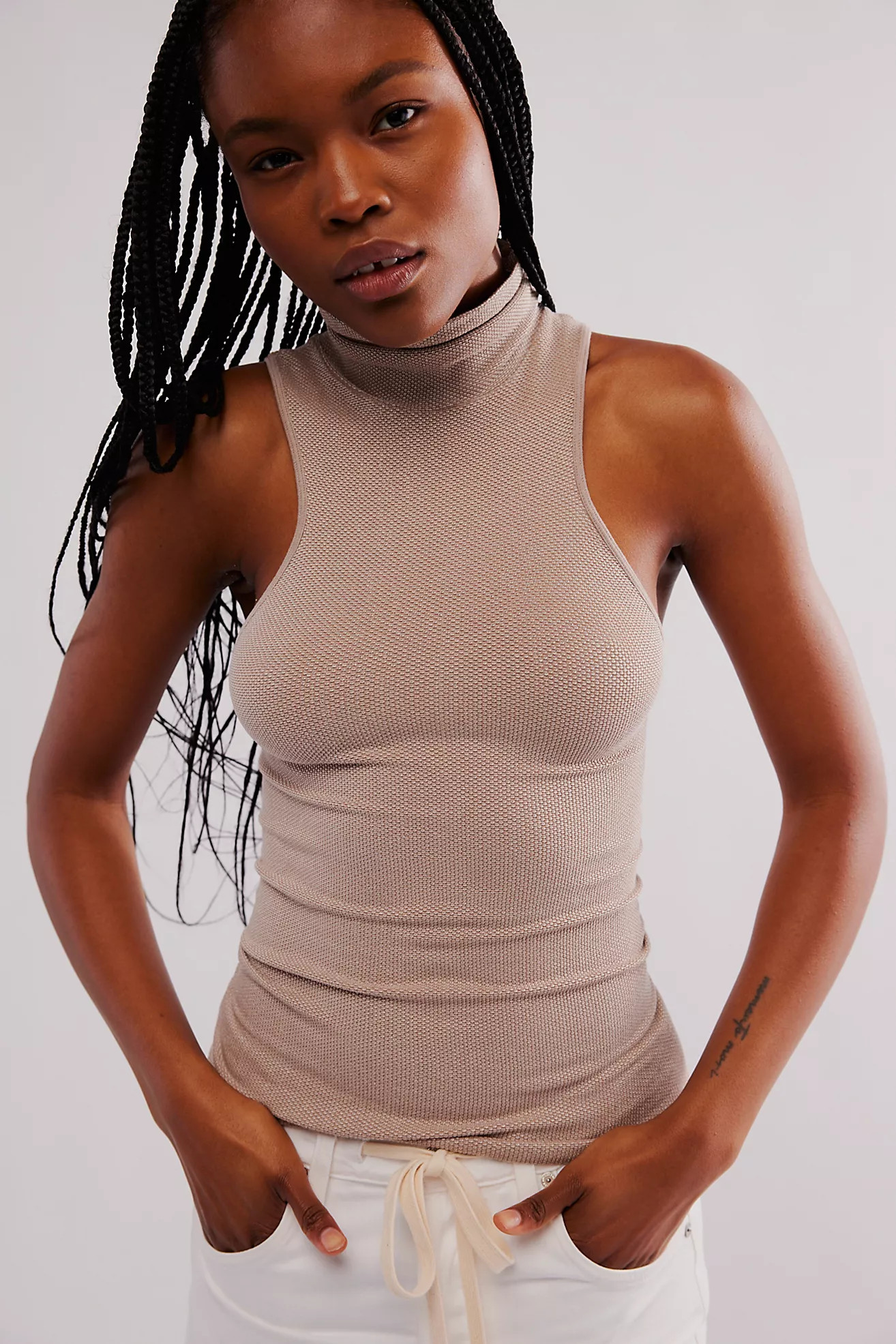 Always Ready Seamless Turtleneck Tank | Free People (Global - UK&FR Excluded)