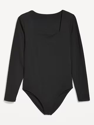 Long-Sleeve Square-Neck Bodysuit for Women | Old Navy (US)