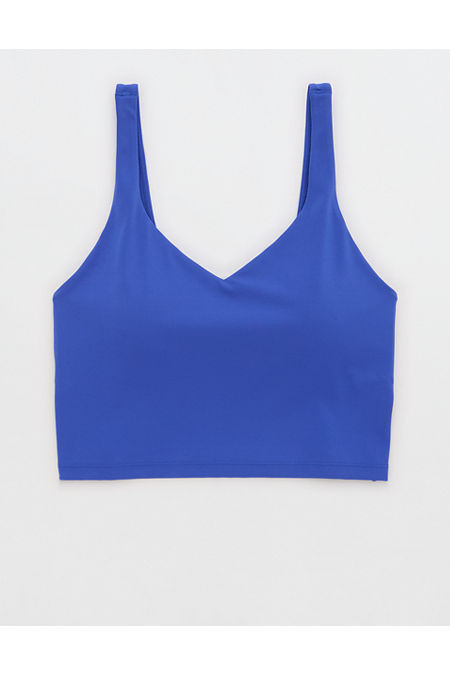 OFFLINE By Aerie Real Me Low Key Longline Sports Bra Women's Yearbook XXS | Aerie