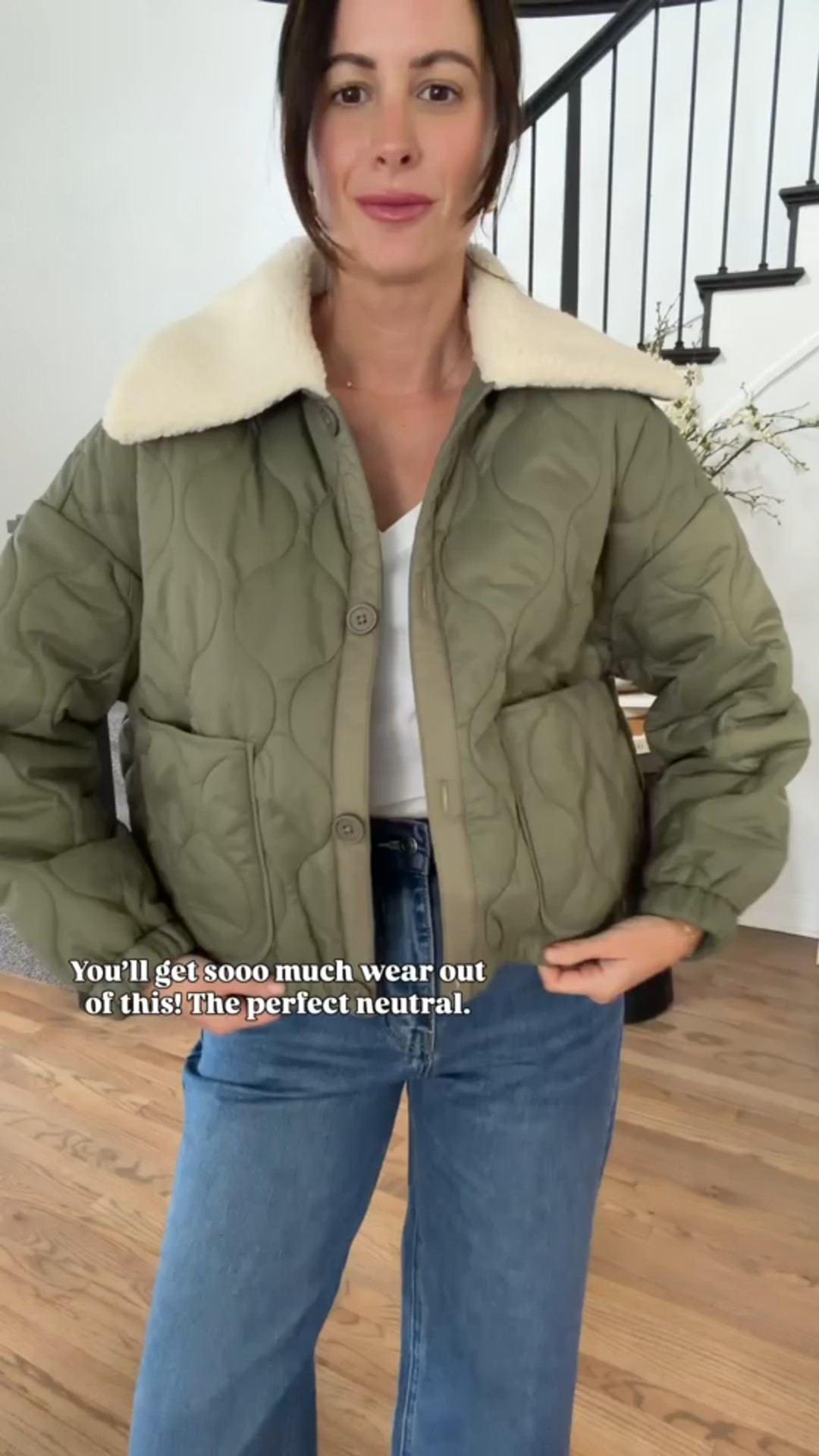 This green jacket is more of a neutral and you will get so much use out of it!! 

#LTKSeasonal #LTKootd #LTKgrwm