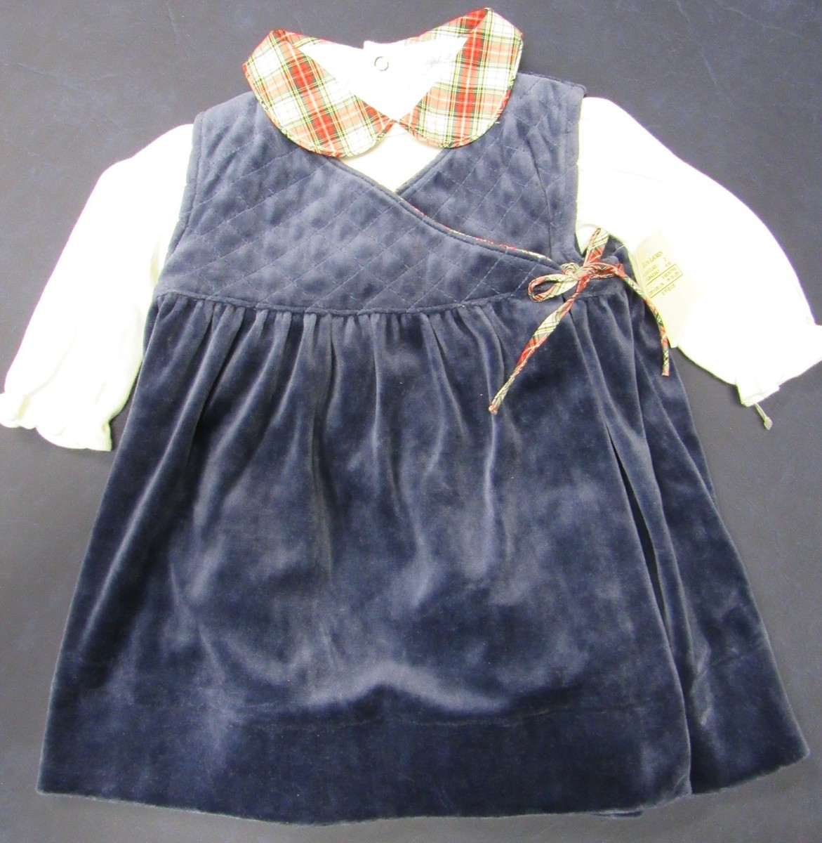 NWT RALPH LAUREN 2 PC NAVY QUILTED DRESS JUMPER with L/S WHITE BODYSUIT 9 Mo    | eBay | eBay US